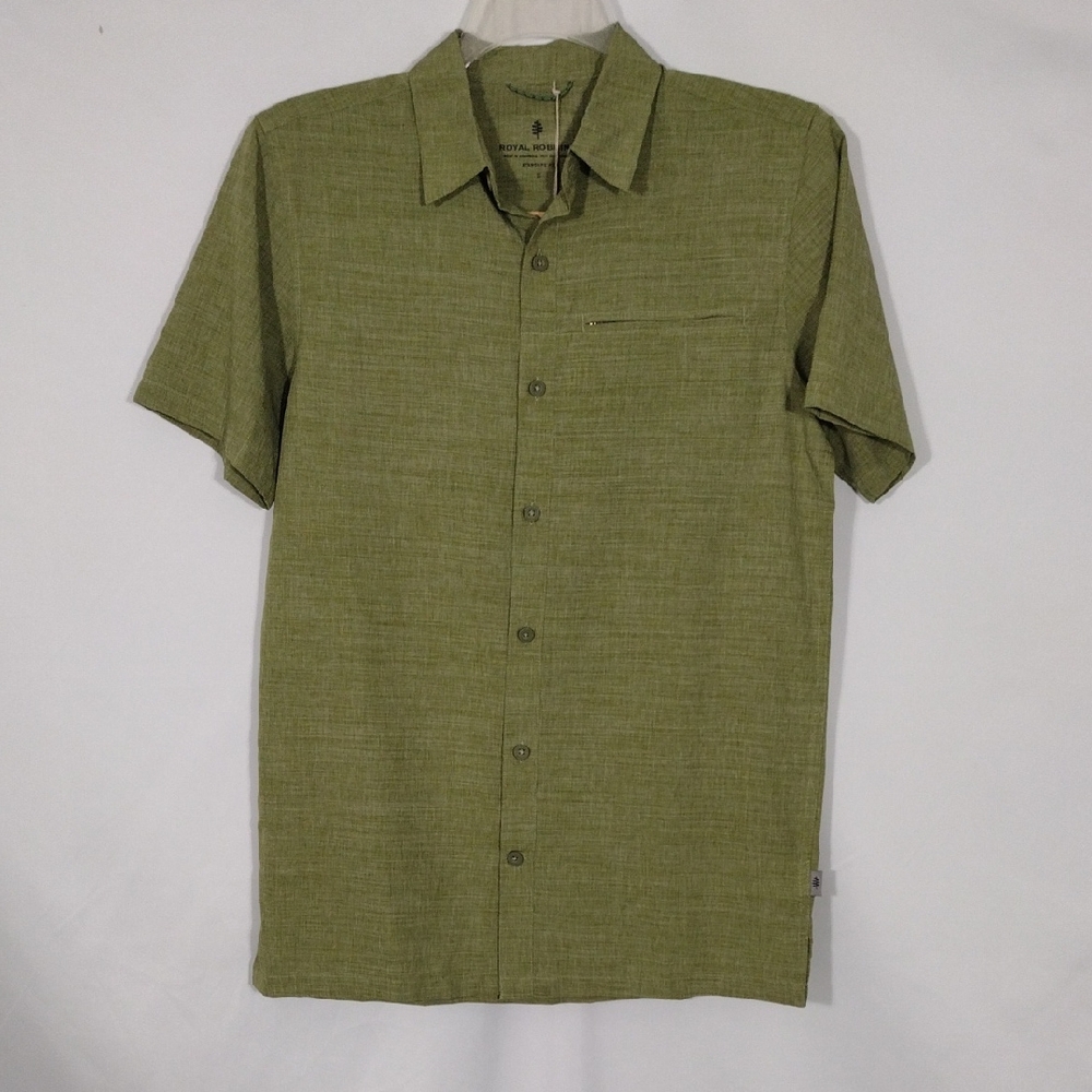 NWT Royal Robbins Forest Green Amp Lite Short Sleeve Mens Size Small